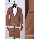 Fabio Cassel Erkek Damatlık Slim Fit Takım Elbise - Kahve - Açık Kahve - 6 Drop - 48