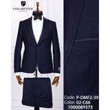 Fabio Cassel Erkek Damatlık Slim Fit Takım Elbise - Koyu Lacivert - 6 Drop - 56