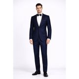 FABIO CASSEL Erkek Slim Fit Damatlık Takım Elbise – Düğün İçin Özel Tasarım
