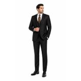 Fabio Cassel Slim Fit Erkek Takım Elbise – Modern Kesim, Premium Şıklık & Kusursuz Duruş (SİYAH, 56)