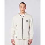 Fabio Full Zip Erkek Ekru Regular Fit Fermuarlı Eşofman Üstü - XL