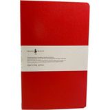 Fabio Ricci L Lastikli Kırmızı Düz Defter