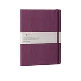 Fabio Ricci Lepidus 19x25 cm Çizgisiz Mor Defter