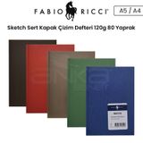 Fabio Ricci Sketch Sert Kapak 120 gr 80 Yaprak Çizim Defteri