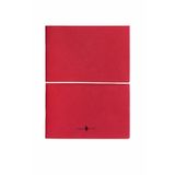 Fabio Ricci Z Notes 19x24 cm Kareli Düz 2'li Kırmızı Defter