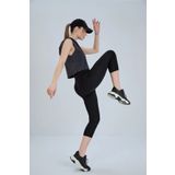 fablair Kadın Yüksek Bel Toparlayıcı Capri Tayt - Sıkılaştırıcı Esnek Dalgıç Kumaş Spor ve Fitness Taytı
