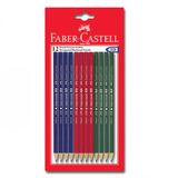 Fabr-Castell 12 Koselı Kursun Kalem ( Kırmızı-Mavı-Yesıl)