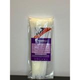 Fabrelli 4,8X300 mm Beyaz Naylon (Plastik) Kablo Bağı ( 100 Adet )