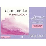Fabriano Artistico Extra White Sulu Boya Defteri Sıcak Baskı - Düz Doku 300 gr 12 Yaprak 18 x 26 cm