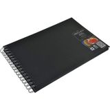 Fabriano Blackbook Landscape Siyah Kağıt Çok Amaçlı Defter 190 Gr. A4 40 Yp.