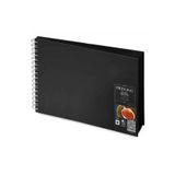 Fabriano Blackbook Spiralli Eskiz Çizim Defteri Siyah Yaprak 190 gr 40 Yaprak A4