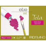 Fabriano : Blocco Tela : Tuval Doku Yağlı & Akrilik Boya Bloğu : 300 gr : 24 cm x 32 cm : 10 Yaprak - Beyaz