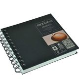 Fabriano Drawing Book 15 X 15-160 Gr. Doğal Dokulu Kağıt, Suya Dayanıklı Sert Kapak, Spiralli Çizim ve Eskiz Defteri