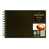 Fabriano Drawing Book A5-160 Gr. Doğal Dokulu Kağıt, Suya Dayanıklı Sert Kapak, Spiralli Çizim ve Eskiz Defteri