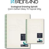 Fabriano Ecological Drawing Spiralli Dikey 70 Yaprak 120 gr Çizim Defteri