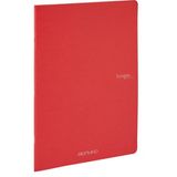 Fabriano : Ecoqua Orginal Tel Zımbalı Çizgisiz Defter : Kırmızı : A4 (40 Yaprak - 90 Gr)