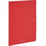 Fabriano : Ecoqua Orginal Tel Zımbalı Çizgisiz Defter : Kırmızı : A5 (40 Yaprak - 90 Gr)