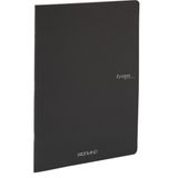 Fabriano : Ecoqua Orginal Tel Zımbalı Çizgisiz Defter : Siyah : A4 (40 Yaprak - 90 Gr)