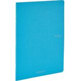 Fabriano : Ecoqua Orginal Tel Zımbalı Çizgisiz Defter : Turkuaz : A4 (40 Yaprak - 90 Gr)