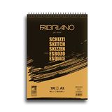 Fabriano Schizzi A3-90 Gr. Doğal İnce Dokulu Eskiz Ve Çizim Kağıdı - Üstten Spiralli - Mikroperforeli