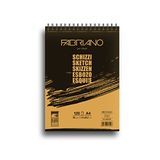 Fabriano Schizzi A4-90 Gr. Doğal İnce Dokulu Eskiz Ve Çizim Kağıdı - Üstten Spiralli - Mikroperforeli