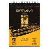 Fabriano Schizzi A5-90 Gr. Doğal İnce Dokulu Eskiz Ve Çizim Kağıdı - Üstten Spiralli - Mikroperforeli