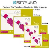 Fabriano Tela 300 gr 10 Yaprak Yağlı Boya Blok Defter