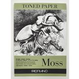 Fabriano Toned Paper Moss A4-120 gr. Eskiz ve Çizim Kağıdı Yosun Rengi - Blok