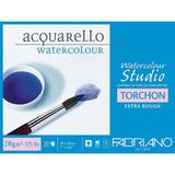 Fabriano Watercolour Torchon Extra Rough 270GR Sulu Boya Blok 20 Sayfa 18X24CM (4 Tarafı Yapışkanlı) - Karışık-Çok Renkli - standart