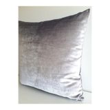 Fabric by Gülçin KADİFE İPEK DOKU KUMAŞ PUSLU PARLAK GRİ RENK KIRLENT KILIFI