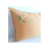 Fabric by Gülçin KOTON DUCK KUMAŞ NAKIŞLI DİKDÖRTGEN YAZ ÇİÇEK NAKIŞ İŞLEMELİ KIRLENT KILIFI