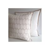 Fabric by Gülçin PAMUKLU PREMİUM NATUREL KUMAŞ EKRU-BEJ YAPRAK DESEN KIRLENT KILIFI