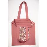 Fabric Craft Bag Alışveriş Çantası Katlanabilir Pamuklu Bez Çanta 42X47 Cm Gülkurusu