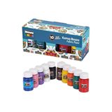 Fabric Painting Colours Kumaş Boyası tüp 30 ml 10 Adet Renk Set Kıyafet Elbise Çanta Ayakkabı Boyası arttn-mkçncf10