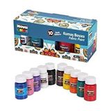 Fabric Painting Colours Kumaş Boyası Tüp 30 ml 10 Adet Renk Set Kıyafet Elbise Çanta Ayakkabı Boyası - Çok Renkli