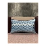 Fabricland Ipek Kadife Chevron 707 Dikdörtgen (50x30 cm) Kılıf