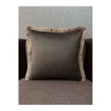 Fabricland İthal İpek Kadife ACI KAHVE RENK PÜSKÜLLÜ KIRLENT KILIFI 43x43
