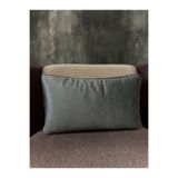 Fabricland Ithal Ipek Kadife Antrasit Gri Renk Kırlent Kılıfı 30x50cm