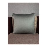Fabricland Ithal Ipek Kadife Antrasit Gri Renk Kırlent Kılıfı 43x43cm