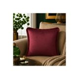 Fabricland İthal İpek Kadife BORDO RENK PÜSKÜLLÜ KIRLENT KILIFI 43x43cm