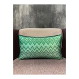 Fabricland İthal Ipek Kadife Chevron 1011 Dikdörtgen (50x30 cm) Kılıf