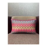 Fabricland İthal Ipek Kadife Chevron 1013 Dikdörtgen (50x30 cm) Kılıf