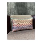 Fabricland İthal Ipek Kadife Chevron 8083 Dikdörtgen (50x30 cm) Kılıf