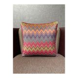 Fabricland Ithal Ipek Kadife Desen Kırlent Kılıfı 43x43cm (ÇİFT TARAFLI DESEN)