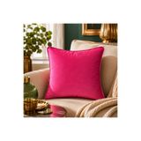 Fabricland İthal İpek Kadife Fuşya Renk KIRLENT KILIFI 43x43cm