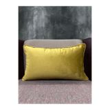 Fabricland Ithal Ipek Kadife Hardal Renk Kırlent Kılıfı 30x50cm
