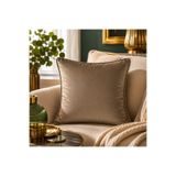 Fabricland Ithal Ipek Kadife Kahve Renk Kırlent Kılıfı 43x43cm