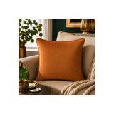Fabricland Ithal Ipek Kadife Kiremit Renk Kırlent Kılıfı 43x43cm