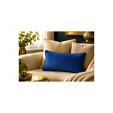 Fabricland Ithal Ipek Kadife Lacivert Renk Kırlent Kılıfı 30x50cm