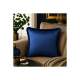Fabricland İthal İpek Kadife LACİVERT RENK PÜSKÜLLÜ KIRLENT KILIFI 43x43cm